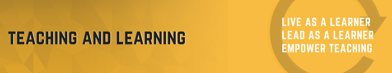 Teaching and Learning Banner