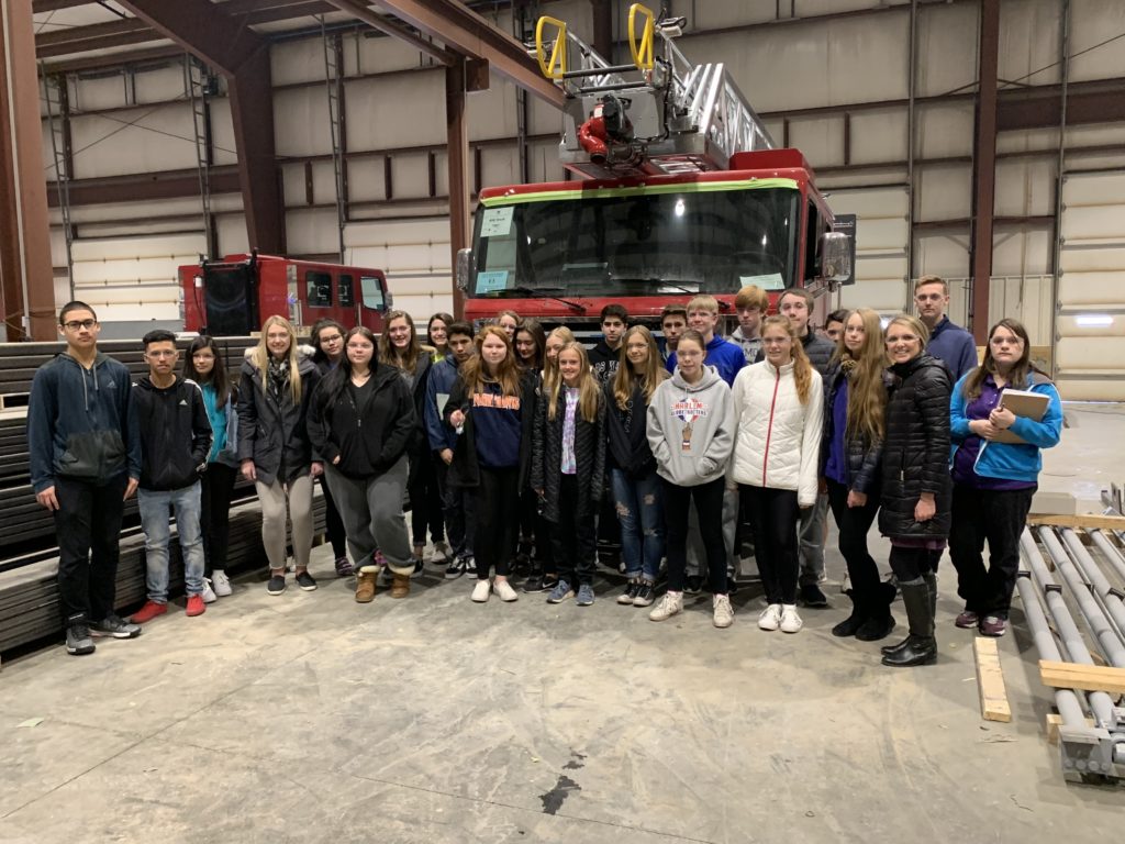 FHS Students at Rosenbauer Tour