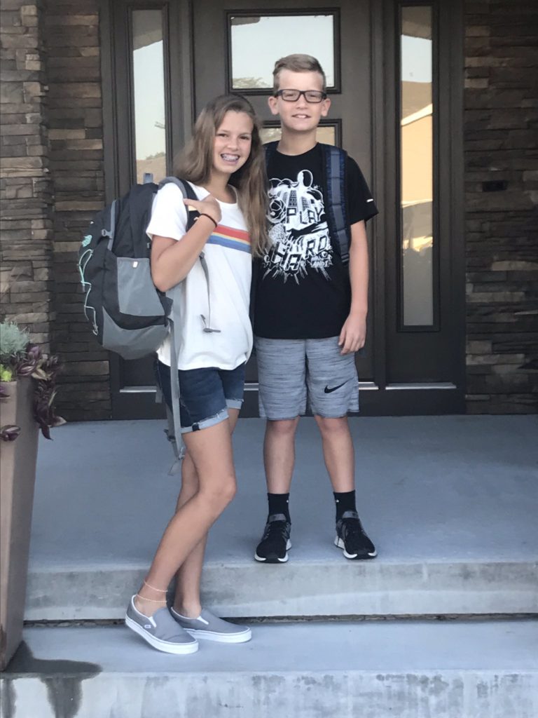 Students first day of school