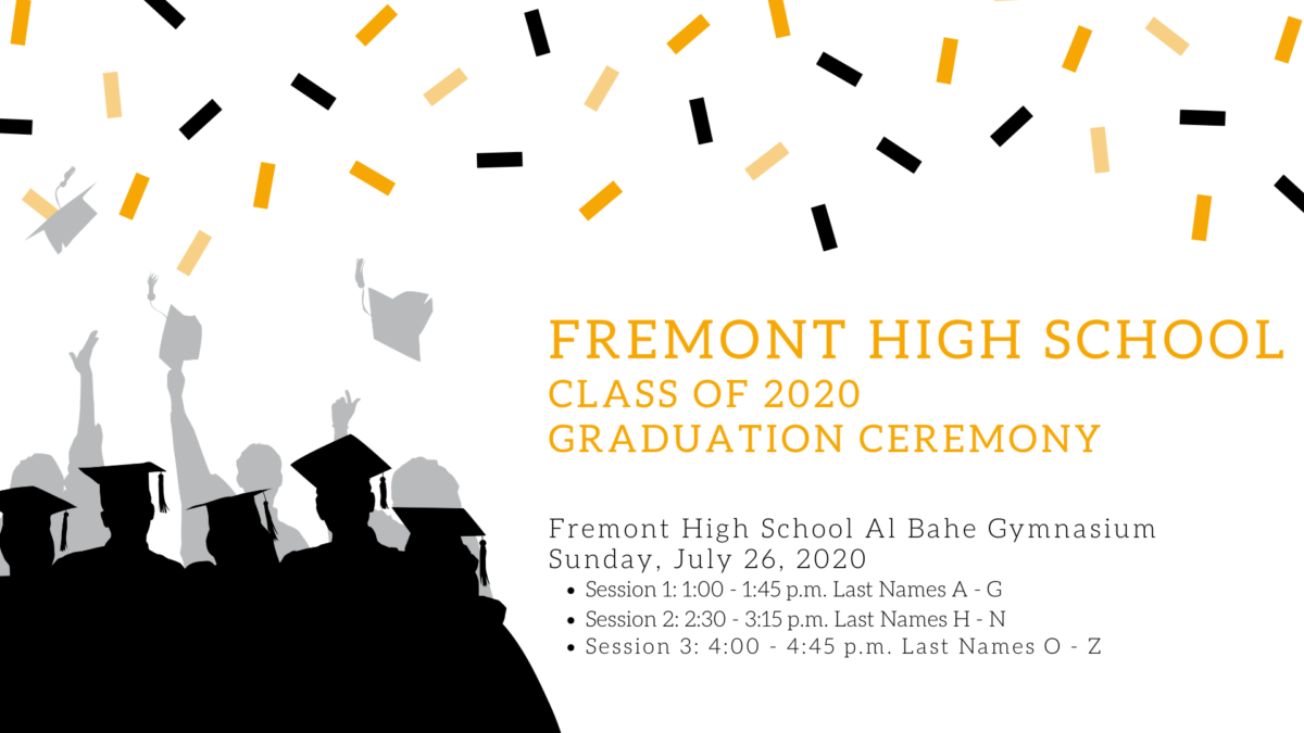 Fremont High School Announces 2020 Graduation Information